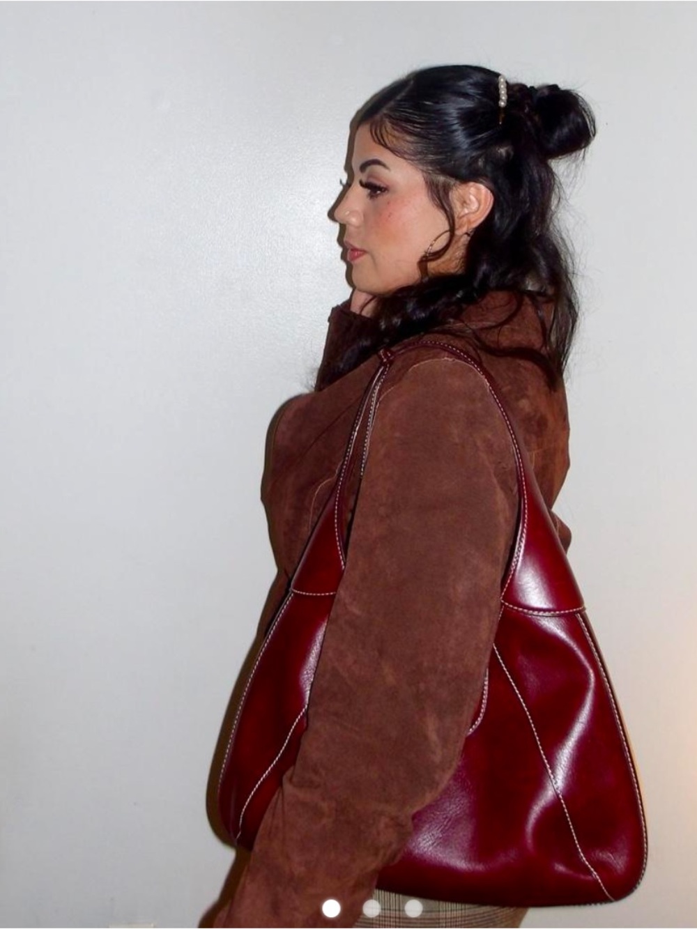 Dooney & Bourke Burgundy Leather Bag